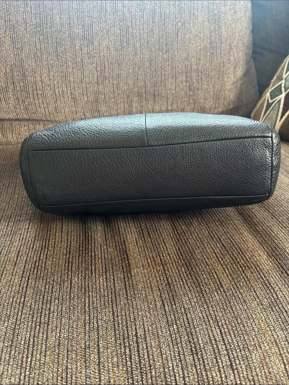 Coach Kelsey Black Pebbled Leather Satchel - Picture 4 of 7